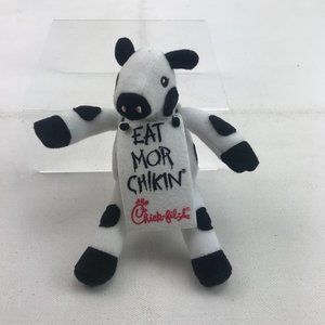 Chick Fil A Eat More Chikin Cow Stuffed Animal Plush Mini Mascot Toy
